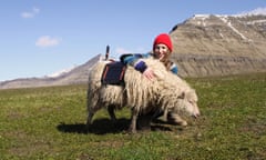 Durital Andreassen poses with a sheep for Sheep View 360 project, Faroe Islands - Jul 2016
**Full Story Available. Please contact your account manager for written feature.**

The Faroe Islands have launched a sheep-based mapping system to convince Google to bring them Street View.

Sheep View 360 is a project aiming to put these volcanic islands in the North Atlantic on the map.