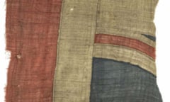 Part of the flag believed to have flown from  Nelson’s ship Victory at the battle of Trafalgar, which is expected to sell for up to £100,000