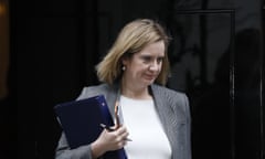 Amber Rudd, Britain's Home Secretary, leaves after a cabinet meeting in 10 Downing Street, London, Wednesday March 29, 2017. Britain will begin divorce proceedings from the European Union later on March 29, starting the clock on two years of intense political and economic negotiations that will fundamentally change both the nation and its European neighbors. (AP Photo/Kirsty Wigglesworth)
