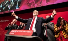 Jeremy Corbyn at the Labour party conference