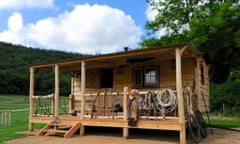 One of the cabins at Loose Reins in north Dorset