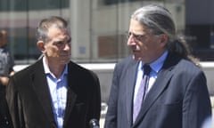 Fotis Dulos (left) with his attorney Norm Pattis, after an appearance at Connecticut superior court on 26 June.