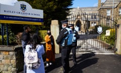 Batley grammar school in West Yorkshire where the head has apologised to parents after a teacher displayed satirical cartoons depicting the prophet Muhammad