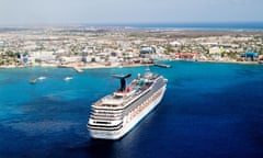 A cruise liner in George Town, Grand Cayman