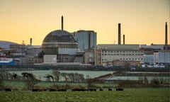 Sellafield, formerly known as Windscale, a multi-function nuclear site (primarily nuclear waste processing, storage and nuclear decommissioning). Nuclear power generation took place at Sellafield between 1956 and 2003. Seascale, Cumbria. Photograph by David Levene 1/12/23