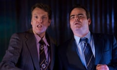 David Chafer, as Peter Taylor, and Luke Dickson, as Brian Clough, in The Damned United.