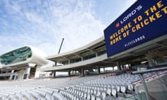 Lord's Cricket Ground during the redevelopment of the Compton and Edrich Stands.