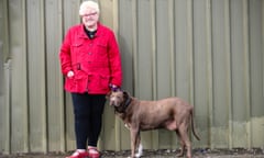 Amethyst DeWilde with her dog Mojo