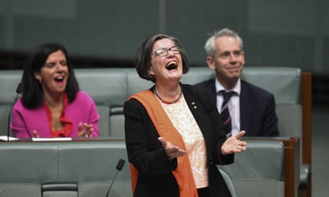 ‘Don’t get mad, get elected’: independent Cathy McGowan farewells parliament – video