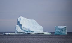 Icebergs off the coast of Canada