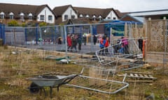 Waste dumped outside Russell Scott primary school