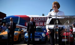 David Cameron and Tim Farron watch as Harriet Harman speaks in London