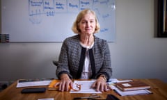 Amanda Spielman sitting at a desk with papers under her hands