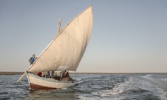 A traditional Mauritanian fishing boat.
