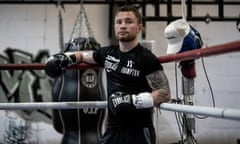 Carl Frampton in training for his WBO super-featherweight world title fight against the American Jamel Herring