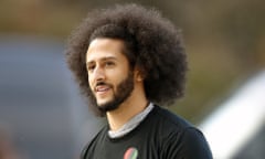 FILE -Free agent quarterback Colin Kaepernick arrives for a workout for NFL football scouts and media in Riverdale, Ga., on Nov. 16, 2019. ESPN Films announced Tuesday, Feb. 1, 2022, that Spike Lee will direct a multi-part documentary for EPSPN on Kaepernick that features extensive interviews with the former San Francisco 49ers quarterback and access to his personal archive. (AP Photo/Todd Kirkland, File)