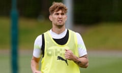 John Stones during a Manchester City training session