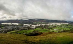 Extent of flooding near Keswick