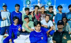 Indonesian crew members of the Long Xing 629