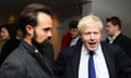 Evgeny Lebedev and Boris Johnson at an awards ceremony in London in 2009