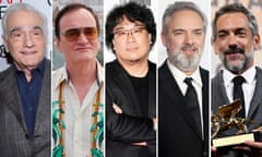 Best director Oscar nominees for the 92nd annual Academy Awards, (L-R) Martin Scorsese, Quentin Tarantino, Bong Joon-ho, Sam Mendes and Todd Phillips.