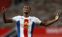 Wilfried Zaha during Crystal Palace's 3-1 win at Manchester United on 19 September 2020