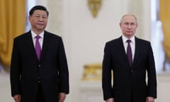 The presidents of China and Russia, Xi Jinping and Vladimir Putin, in 2019.