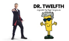 Time Lord mashup … the current Doctor, Peter Capaldi, and forthcoming book Dr. Twelfth