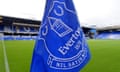 Corner flag at Goodison Park.