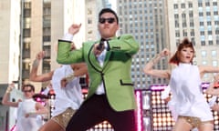 Psy performing Gangnam Style 