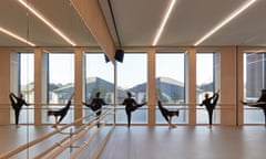 Students from Kingston School of Arts in a dance workshop at Town House.