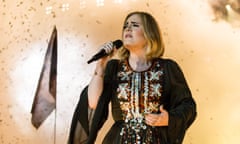 Adele on the Pyramid stage