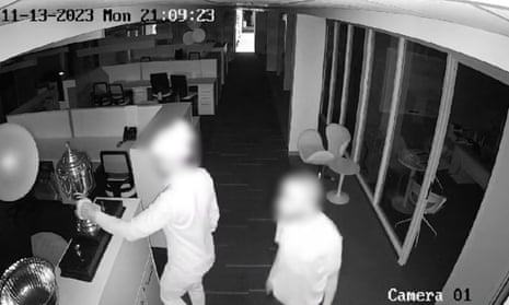 World Cup trophy left behind as South Africa rugby offices are burgled – video 