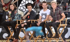 Harry Styles, Liam Payne, Niall Horan and Louis Tomlinson of One Direction perform during the ‘Good Morning America’ Summer Concert Series in New York.