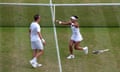 Henri Kontinen and Heather Watson celebrate their victory in the mixed doubles final.