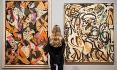 Working-class background … two works by Lee Krasner. 