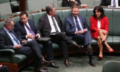 House of Representatives 17/9/18<br>Julia Banks and Craig Laundy during a division on the TPP legislation this afternoon in parliament house Canberra. Monday 17th September 2018. Photograph by Mike Bowers. Guardian Australia