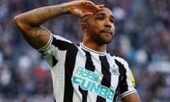 Callum Wilson celebrates with Newcastle