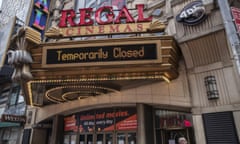 Nothing to see here ... a Regal cinema in New York in March 2020.