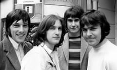 The Kinks in 1969: Mick Avory, Dave Davies, Ray Davies and John Dalton.