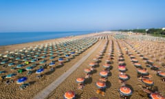 The coast is clear – for now. Bibione beach, Veneto, Italy.