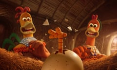 A still from Chicken Run: Dawn of the Nugget.
