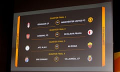 General view of the Europa League draw