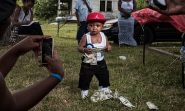 Million dollar baby … celebrating a 2nd birthday in East Detroit.