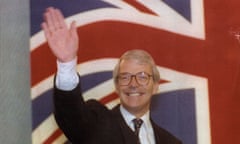 John Major at the Tory party conference in Blackpool.