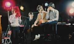 The Beatles in Abbey Road Studios during filming of the Paperback Writer and Rain promo films.