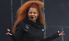 Janet Jackson on the Pyramid stage at Glastonbury 2019.