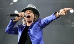 Mick Jagger performs