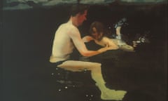 Unguarded humanity … Melanie and Me Swimming 1978-79 by Michael Andrews from All Too Human: Bacon Freud and a Century of Painting Life.