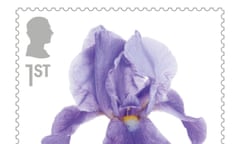 Iris stamp featuring silhouette of King Charles